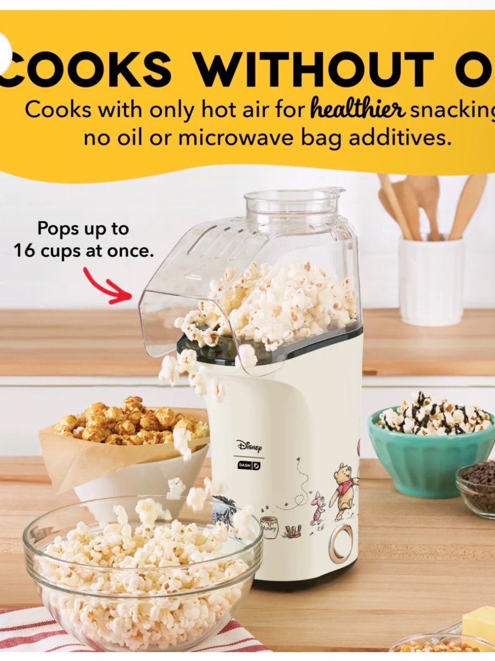 NEW Disney Winnie The Pooh Popcorn Maker - Picture 2 of 15